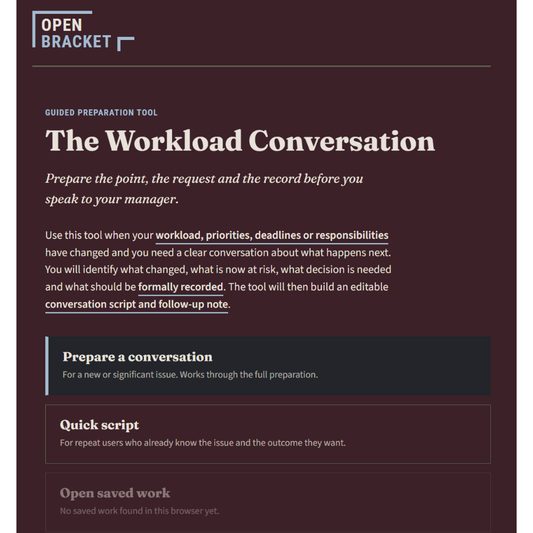 The Workload Conversation - Turn an unmanageable workload into a clear priorities conversation with your manager.